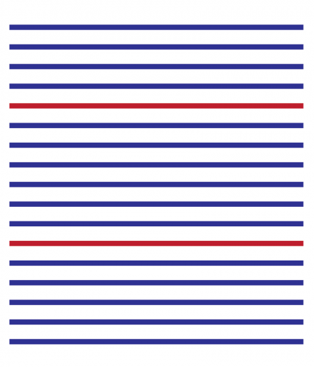 Crédence de cuisine PARIS lignes horizontales bleu blanc rouge