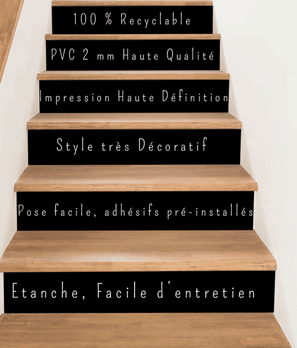 Contremarches d'escalier PVC adhésives manouvelledecoration.com